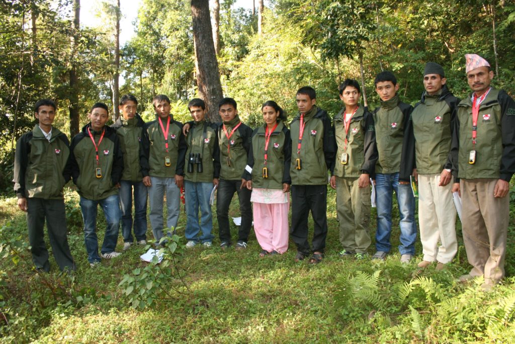 Menuka Bhattarai and her colleagues