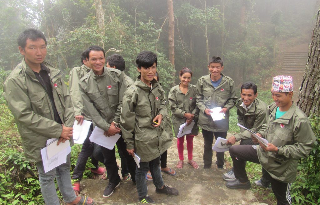 Menuka Bhattarai and Forest Guardian colleagues